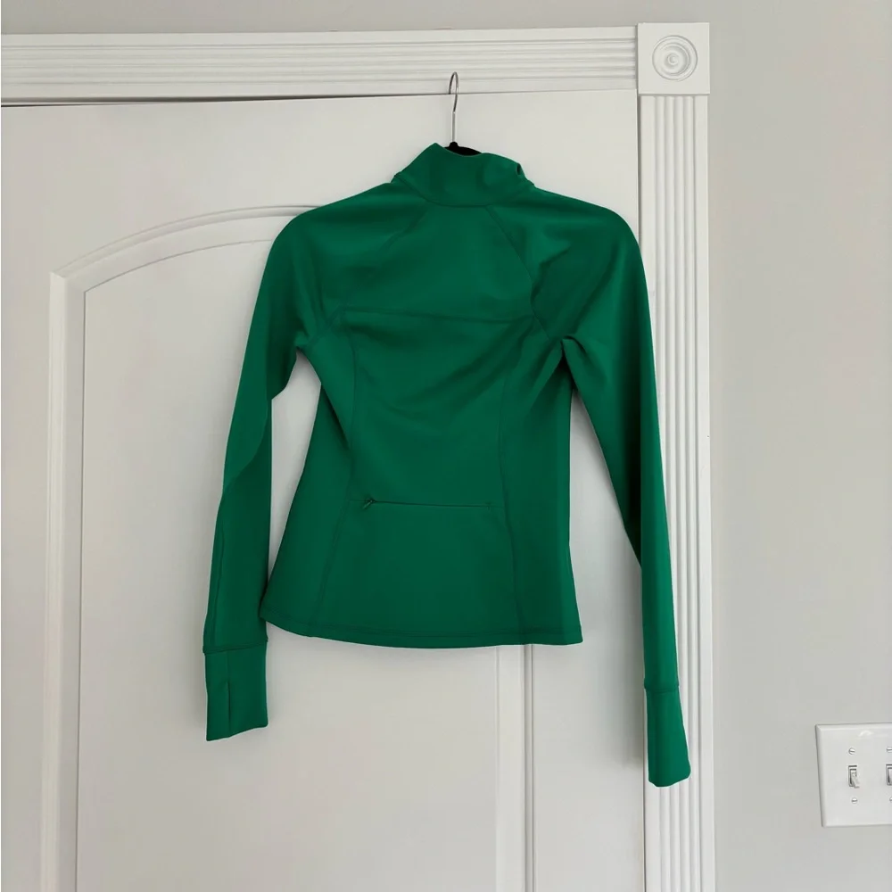 Girlfriend collective Emerald Green Full-Zip fitness Jacket - Picture 2 of 3